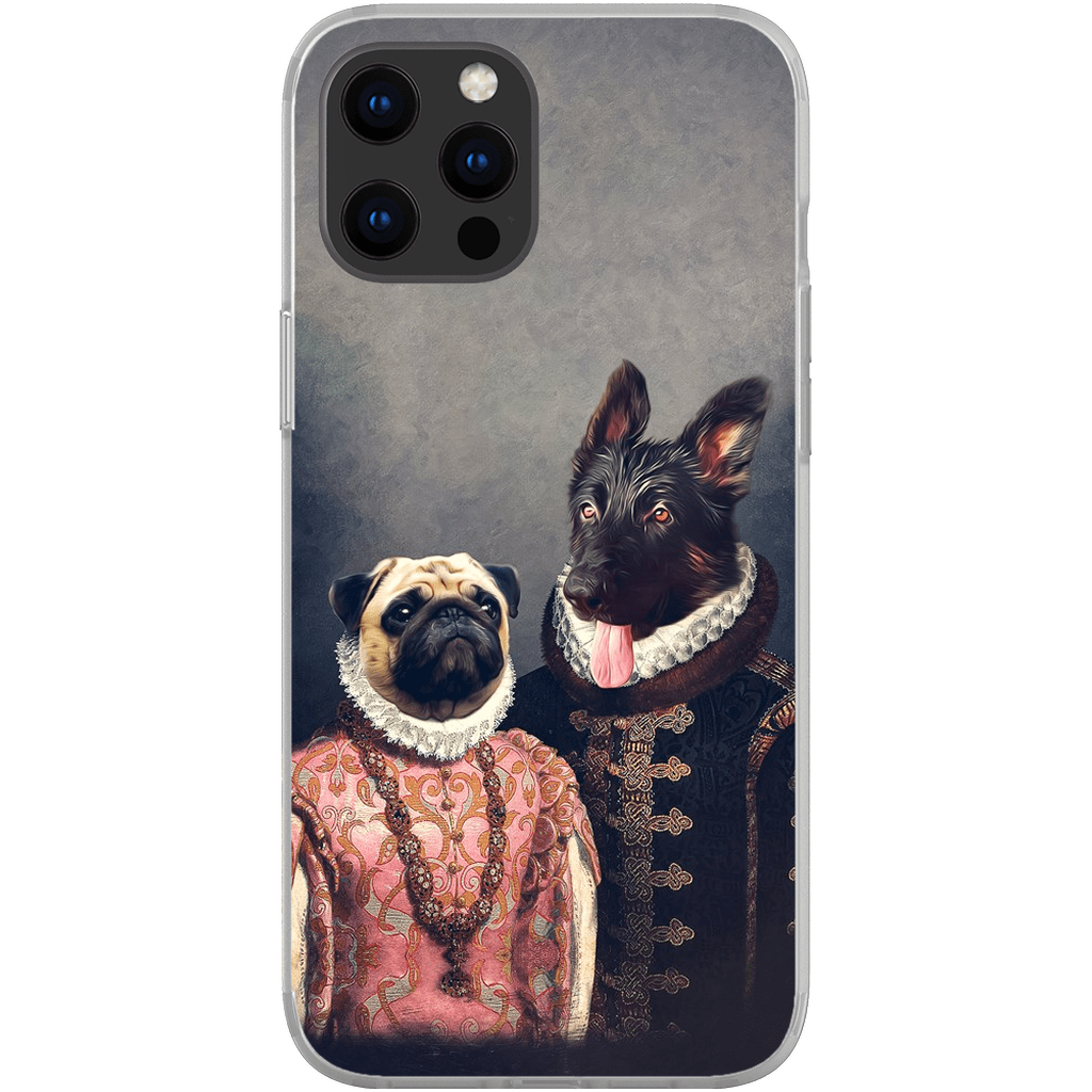 Funda personalizada para teléfono con 2 mascotas &#39;Duque y Archiduquesa&#39;