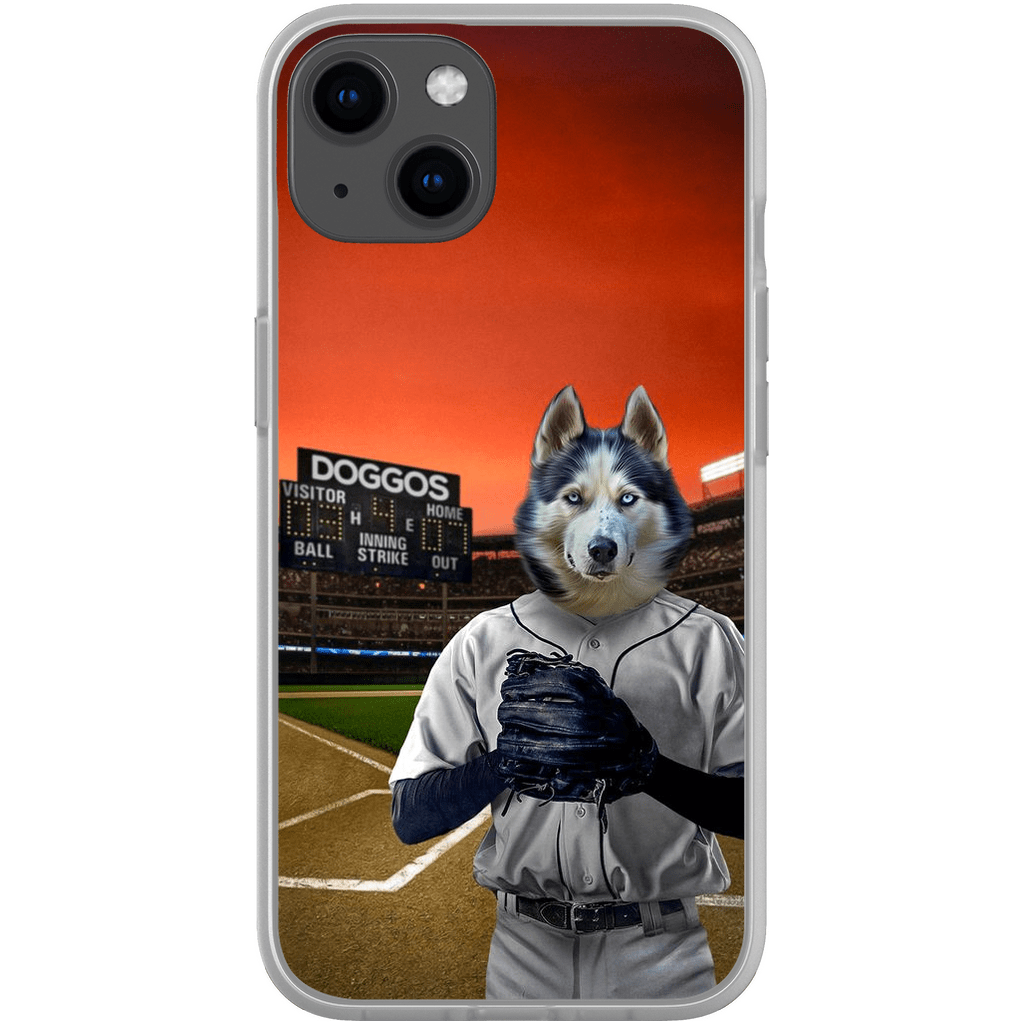 &#39;The Baseball Player&#39; Personalized Phone Case