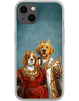 'King and Queen' Personalized 2 Pets Phone Case