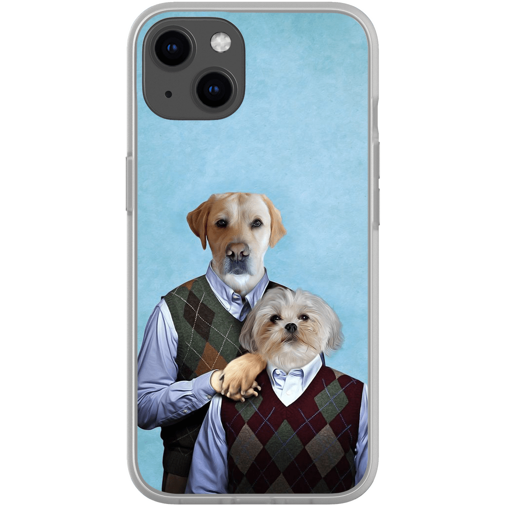 &#39;Step-Doggos&#39; Funda personalizada para teléfono con 2 perros