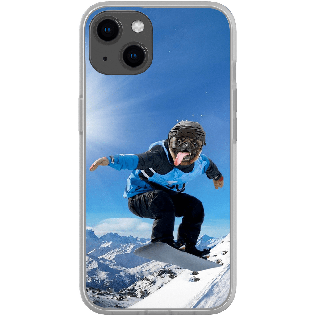 &#39;The Snowboarder&#39; Personalized Phone Case