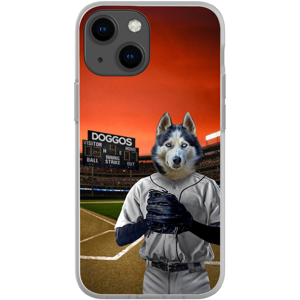 &#39;The Baseball Player&#39; Personalized Phone Case