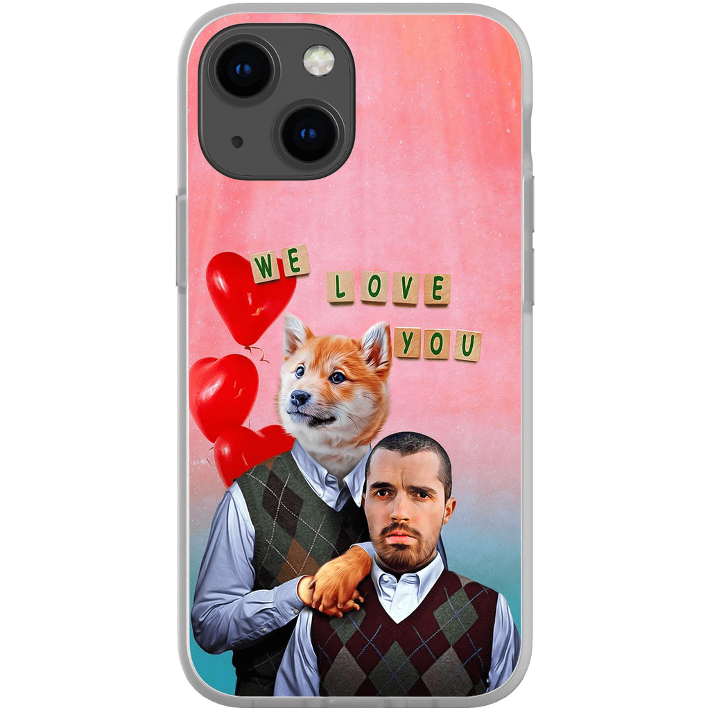 &#39;Step Doggo/Human Valentines&#39; Personalized Phone Cases