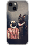 Funda personalizada para teléfono con 2 mascotas 'Duque y Archiduquesa'