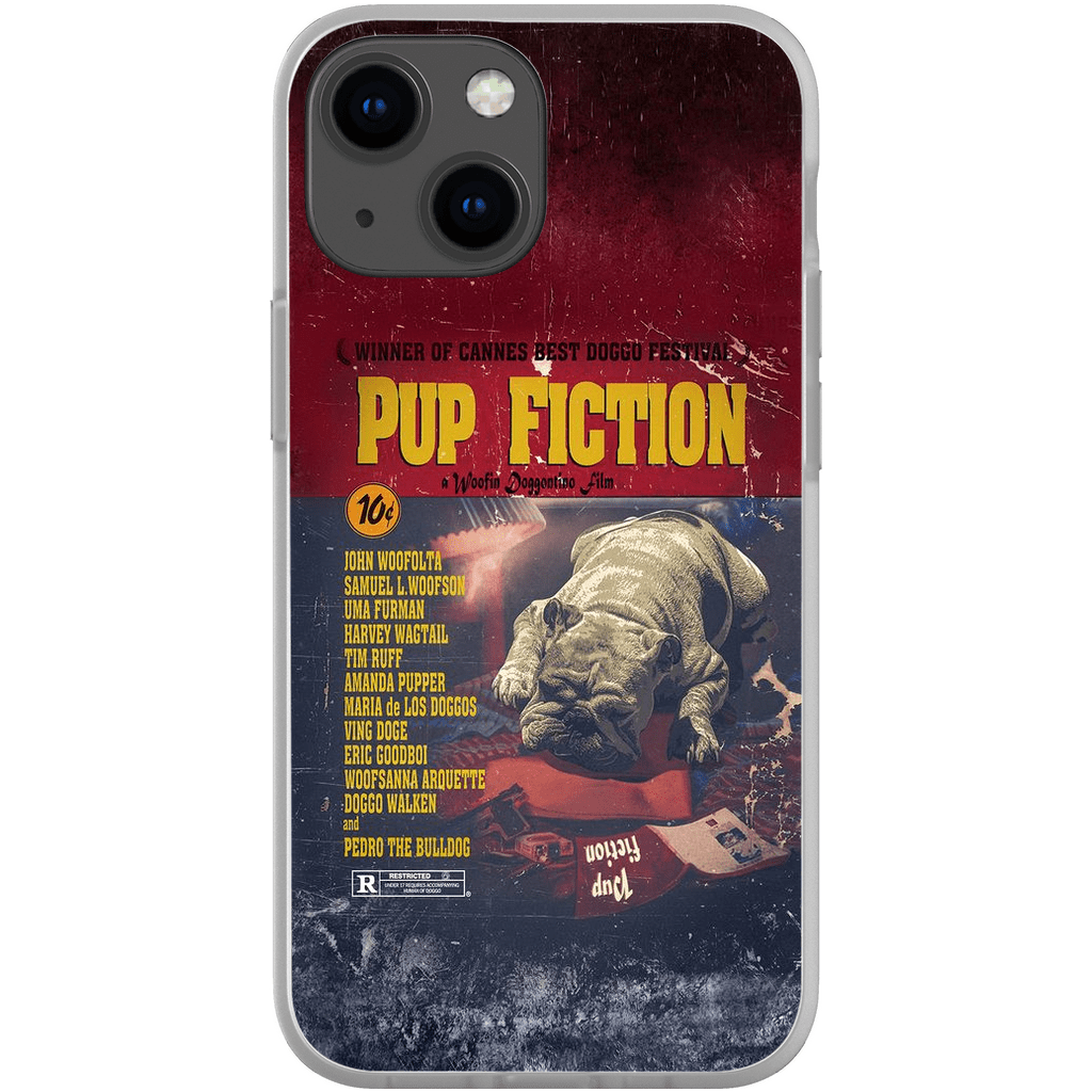 &#39;Pup Fiction&#39; Personalized Phone Case