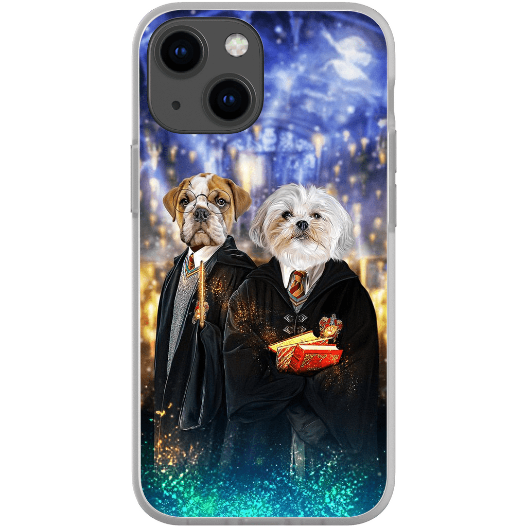 &#39;Harry Doggers 2&#39; Funda personalizada para teléfono con 2 mascotas