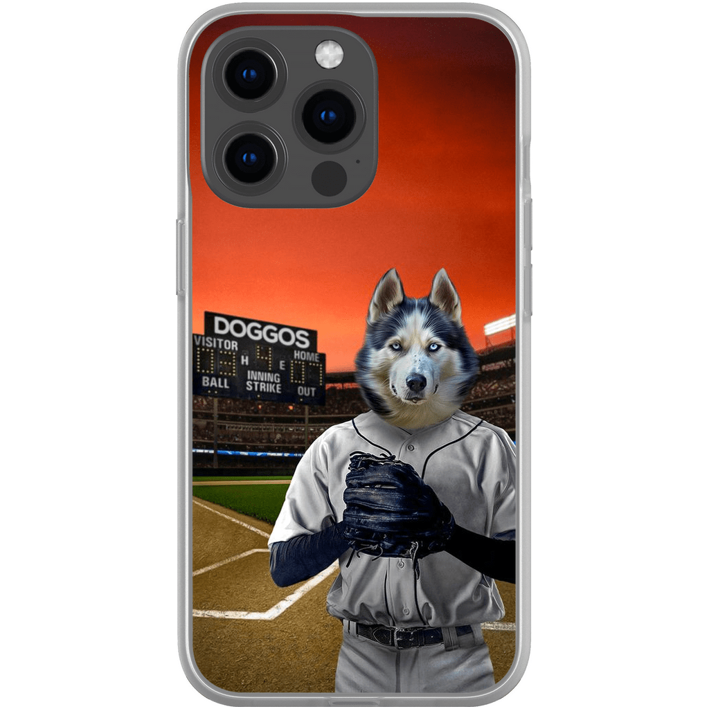 &#39;The Baseball Player&#39; Personalized Phone Case