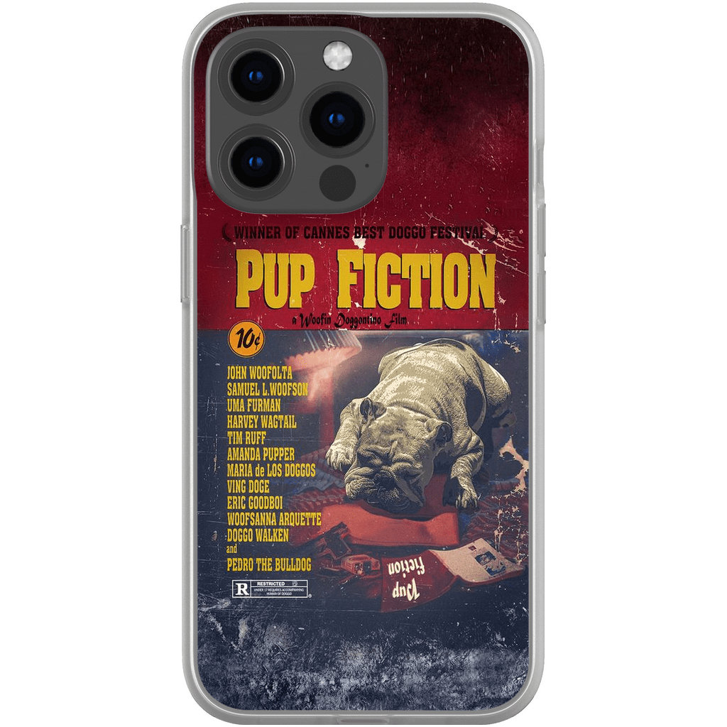 &#39;Pup Fiction&#39; Personalized Phone Case