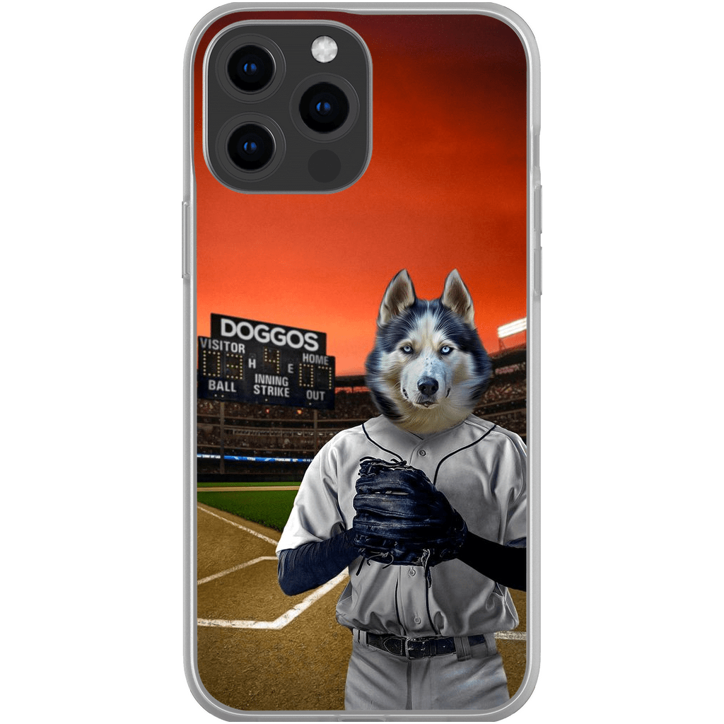 &#39;The Baseball Player&#39; Personalized Phone Case