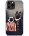 Funda personalizada para teléfono con 2 mascotas 'Duque y Archiduquesa'