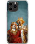 'King and Queen' Personalized 2 Pets Phone Case