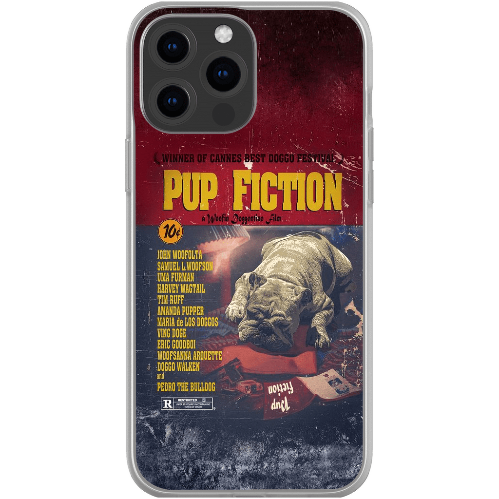 &#39;Pup Fiction&#39; Personalized Phone Case