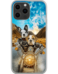 'Harley Wooferson' Funda para Móvil Personalizada con 2 Mascotas