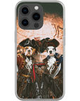 'Los Piratas' Funda personalizada para teléfono con 3 mascotas