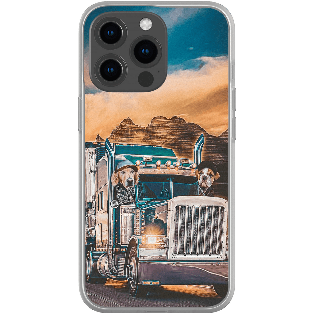 &#39;The Truckers&#39; Personalized 2 Pet Phone Case