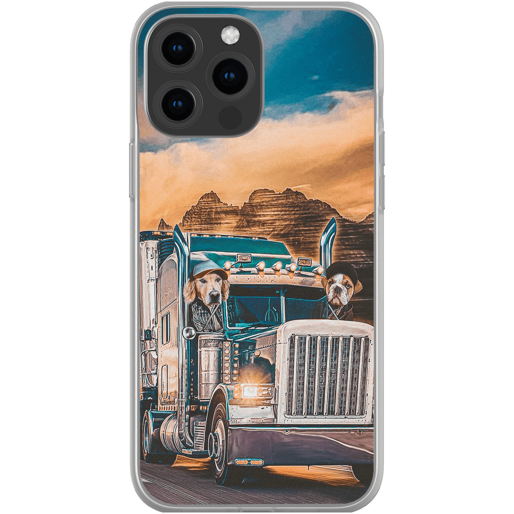 &#39;The Truckers&#39; Personalized 2 Pet Phone Case