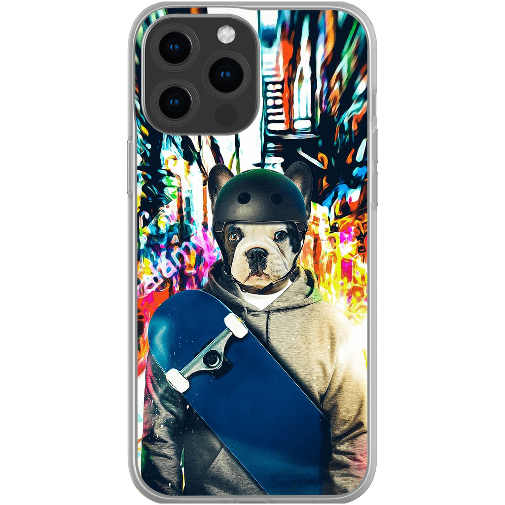 &#39;The Skateboarder&#39; Personalized Phone Case