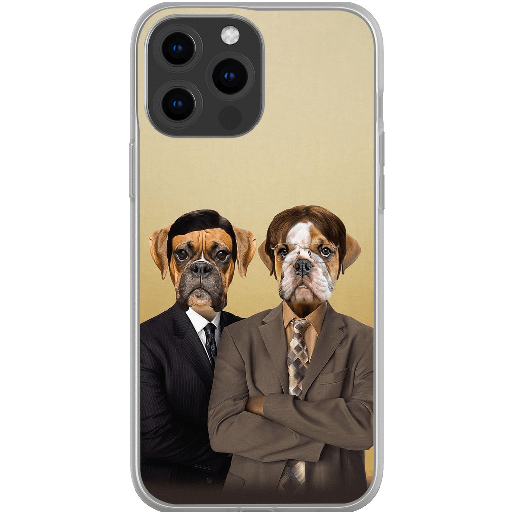 &#39;The Woofice&#39; Personalized 2 Pet Phone Case