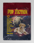 'Pup Fiction' Personalized 2 Pet Blanket