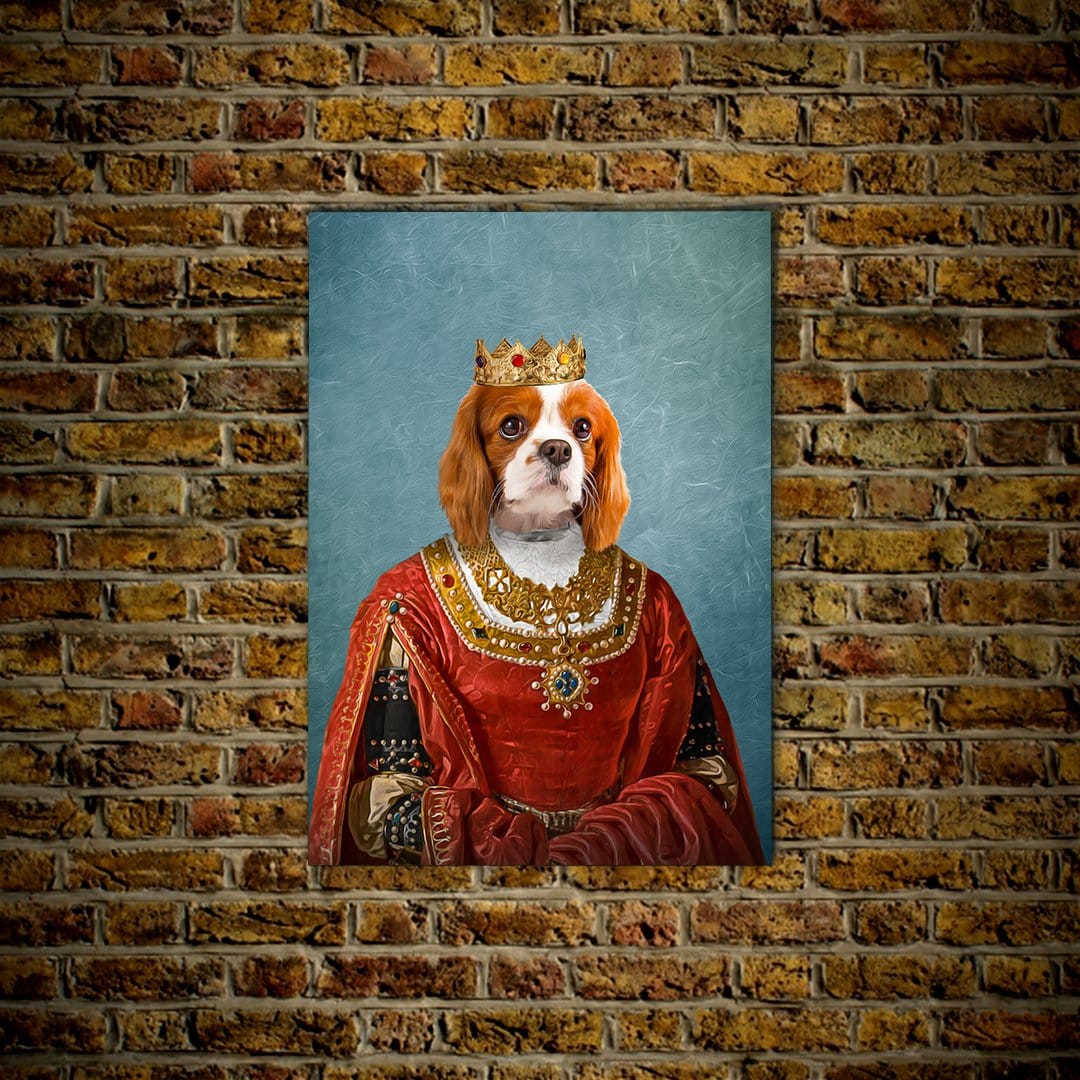 Póster Perro personalizado &#39;La Reina&#39;