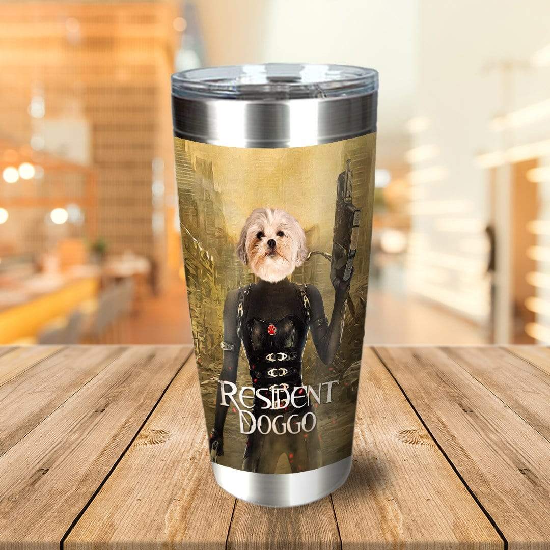 &#39;Resident Doggo&#39; Personalized Tumbler