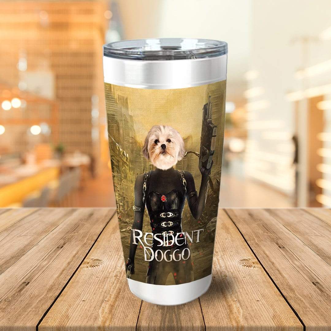 &#39;Resident Doggo&#39; Personalized Tumbler