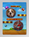 Retro Video Game Personalized Pet Blanket