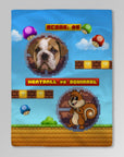 Retro Video Game Personalized Pet Blanket