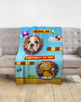 Retro Video Game Personalized Pet Blanket