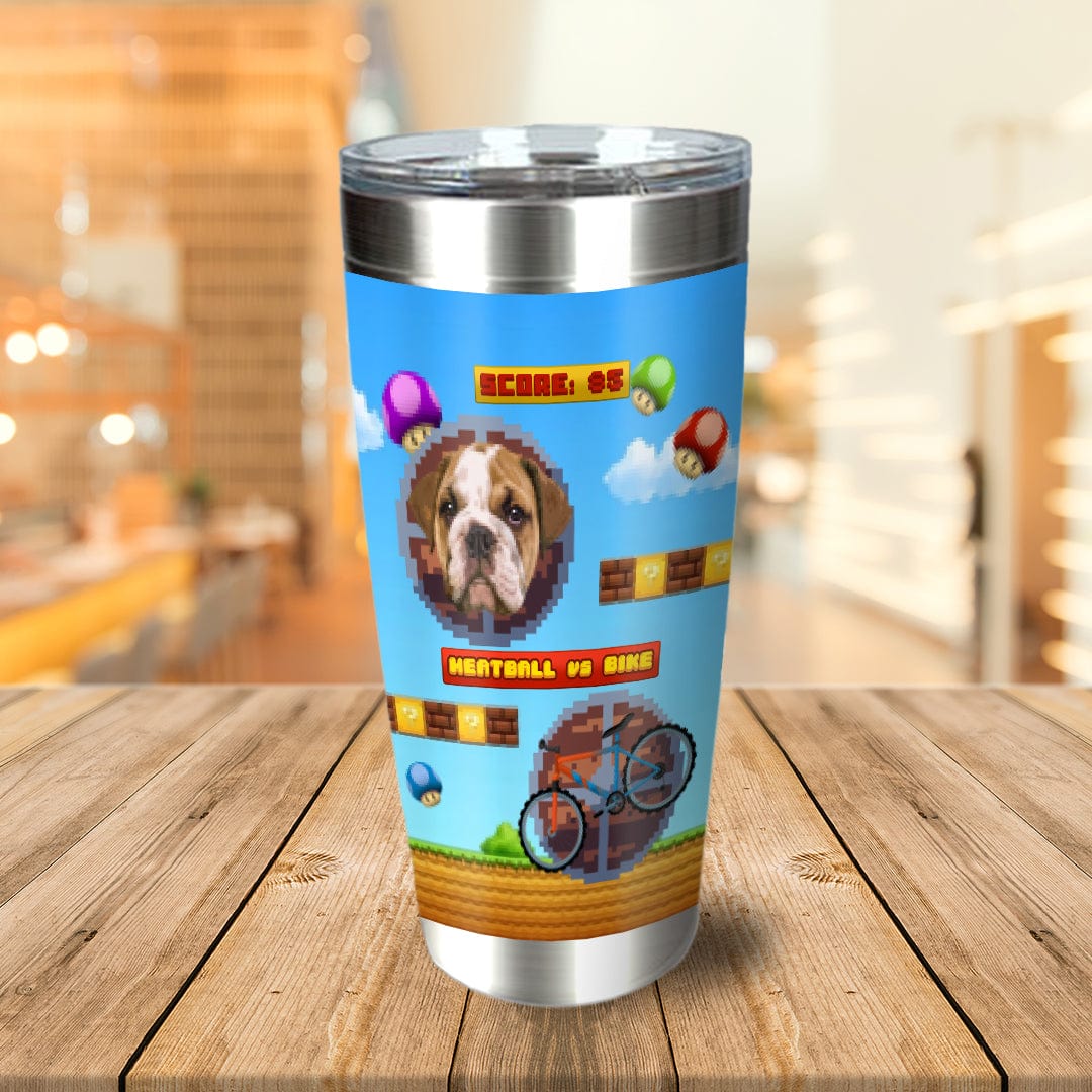 Retro Video Game Personalized Pet Tumbler