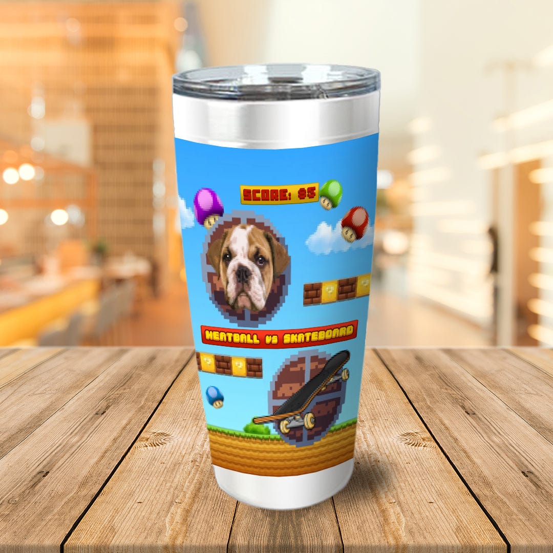 Retro Video Game Personalized Pet Tumbler