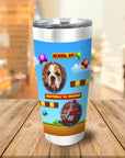 Retro Video Game Personalized Pet Tumbler