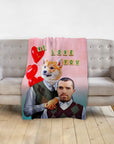 'Step Doggo & Human Valentines Edition ' Personalized Blanket