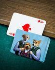 'Step Doggos & Doggette (2 Male 1 Female)' Personalized 3 Pet Playing Cards