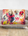 'San Francisco 40Doggos' Personalized 2 Pet Blanket