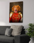 'Sergeant Bork' Personalized Pet Canvas