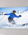 'The Skier' Personalized Pet Canvas