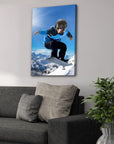 'The Snowboarder' Personalized Pet Canvas