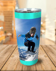 'The Snowboarder' Personalized Tumbler