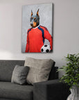 'The Soccer Goalie' Personalized Pet Canvas