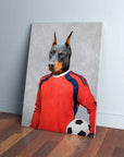 'The Soccer Goalie' Personalized Pet Canvas