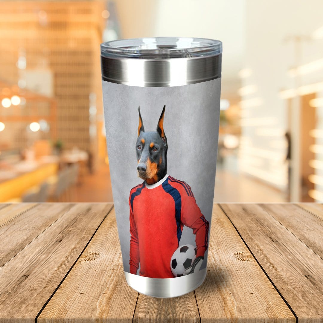 &#39;The Soccer Goalie&#39; Personalized Tumbler