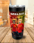 'Spain Doggos Soccer' Personalized 2 Pet Tumbler