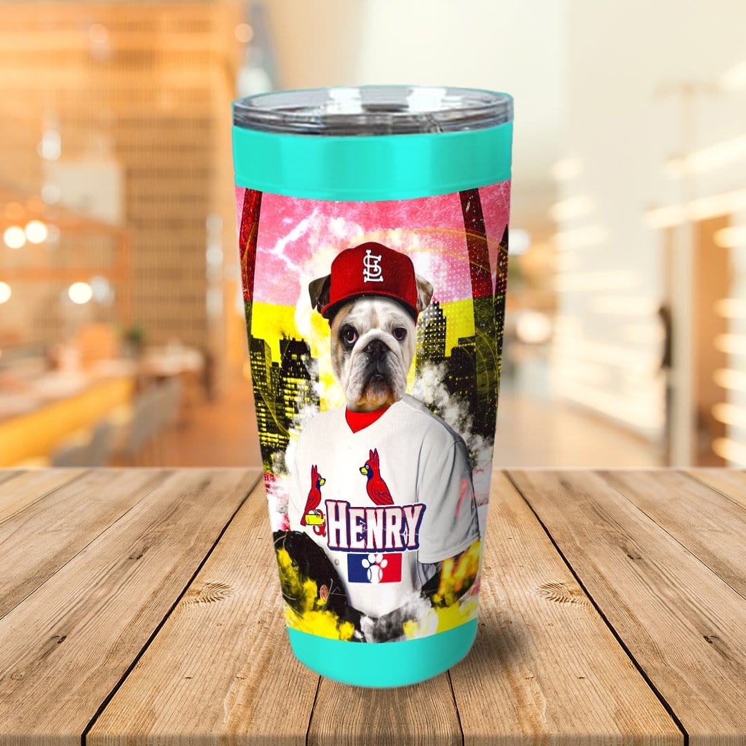 &#39;St. Louis Cardipaws&#39; Personalized Tumbler