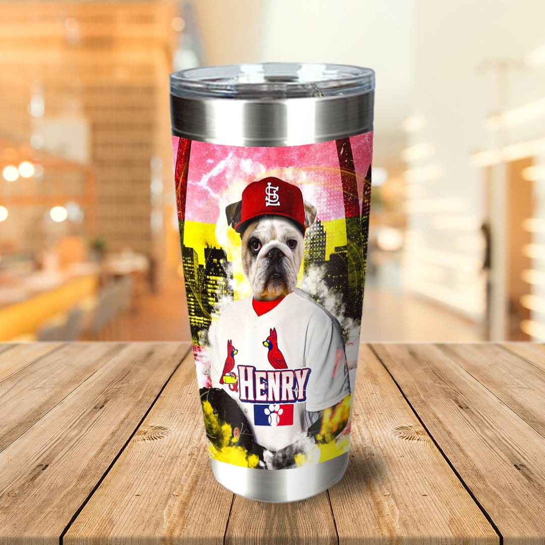 &#39;St. Louis Cardipaws&#39; Personalized Tumbler