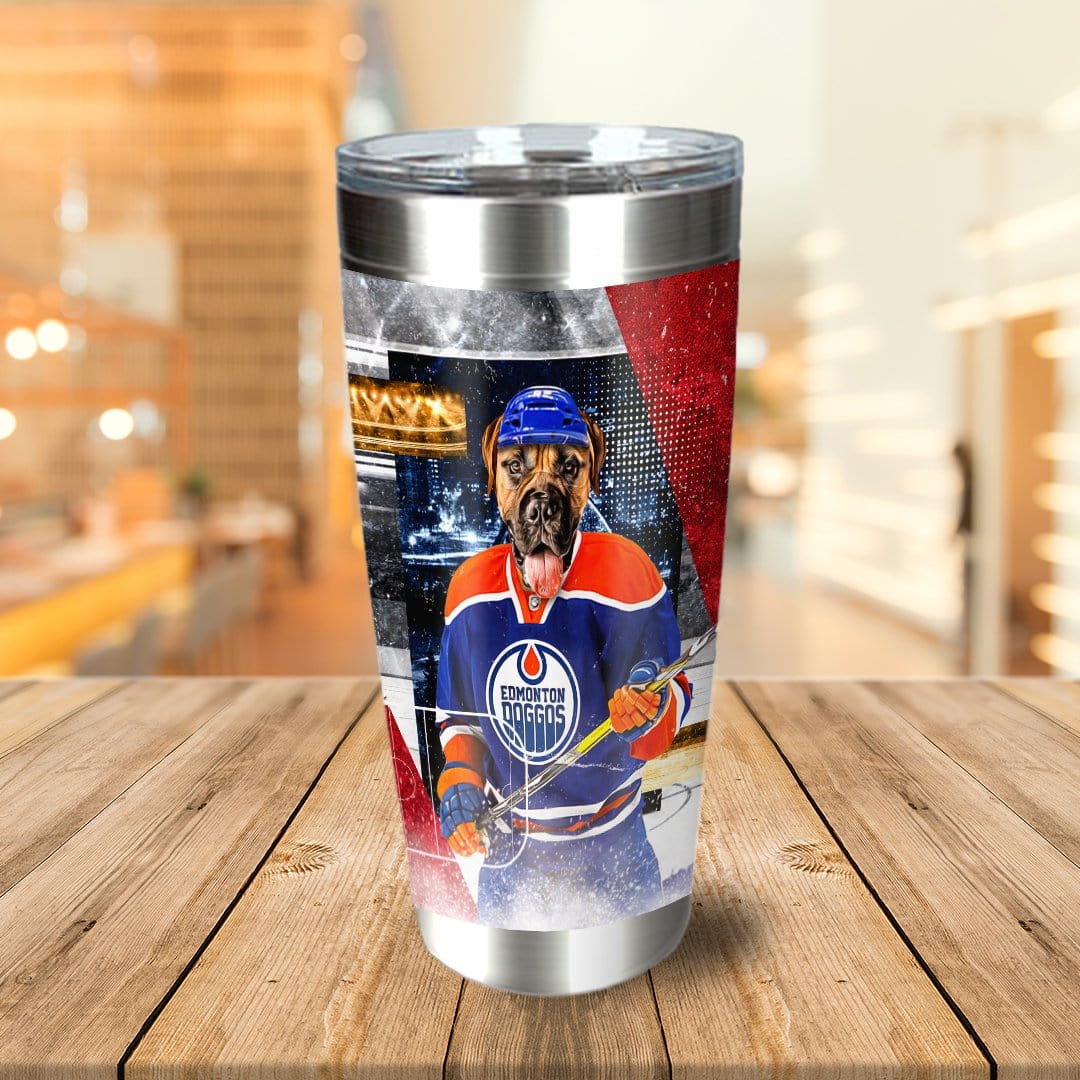 &#39;Edmonton Doggos Hockey&#39; Personalized Tumbler