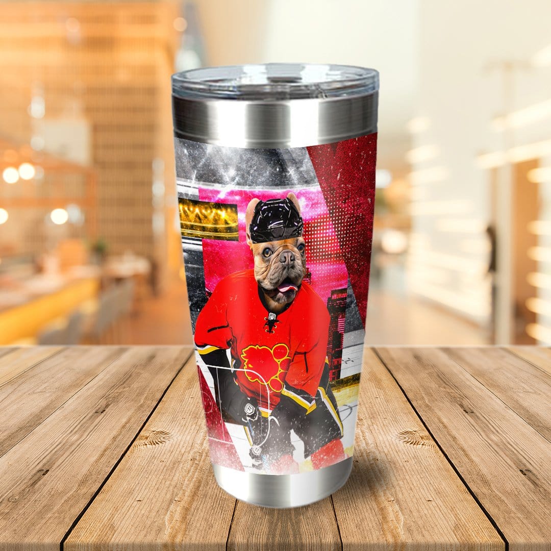 &#39;Calgary Doggos Hockey&#39; Personalized Tumbler