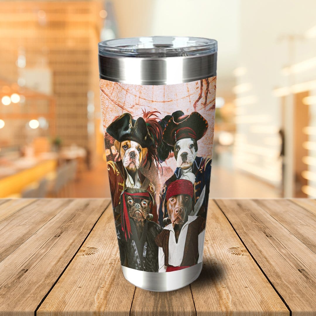 &#39;The Pirates&#39; Personalized 4 Pet Tumbler