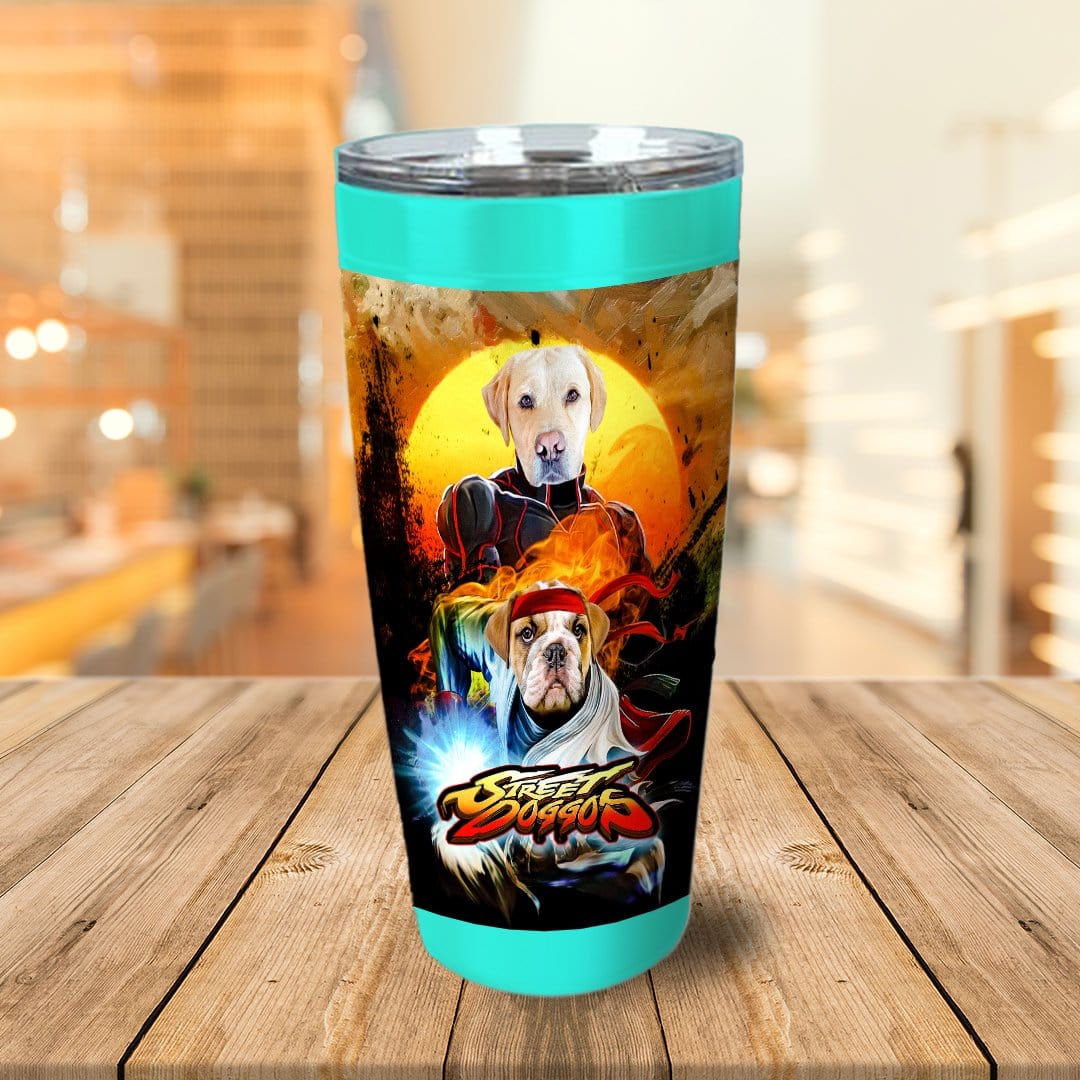 &#39;Street Doggos&#39; Personalized 2 Pet Tumbler