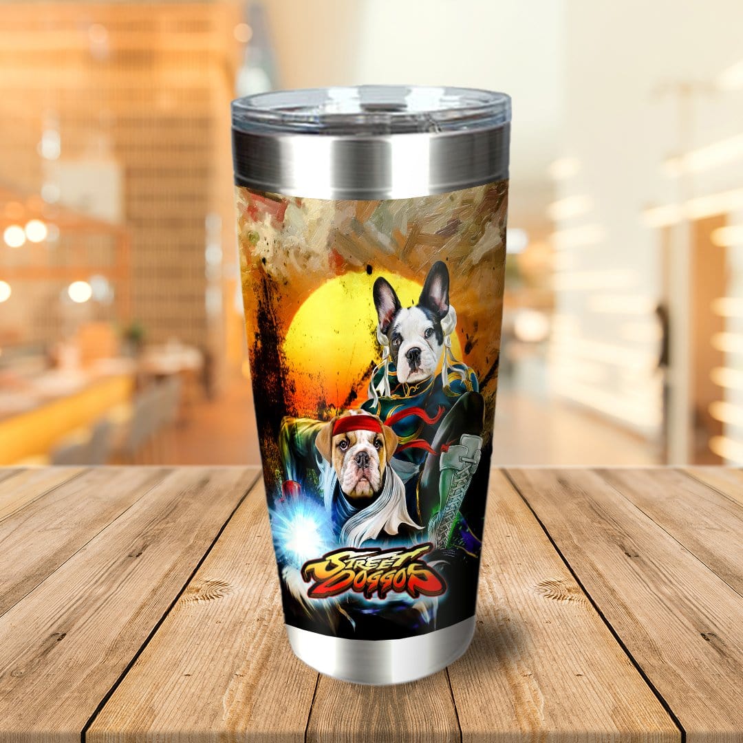 &#39;Street Doggos 2&#39; Personalized 2 Pet Tumbler